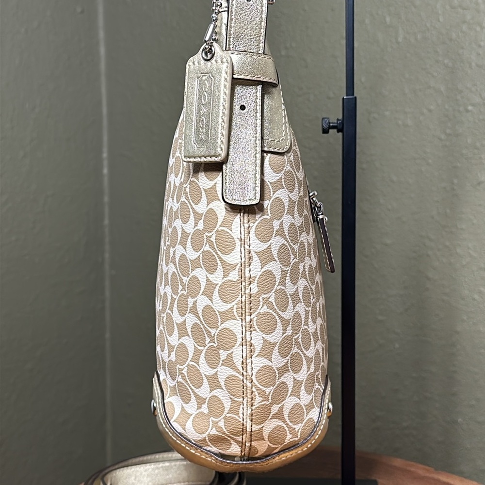 COACH Chelsea Heritage Stripe Hobo/Shoulder Bag - Picture 4 of 17